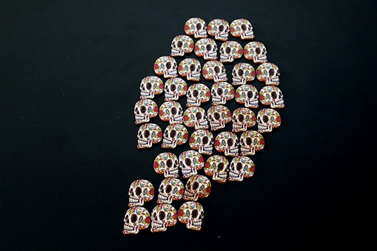 Wooden skulls