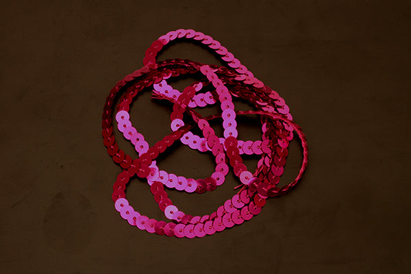 Strung sequin in various colours