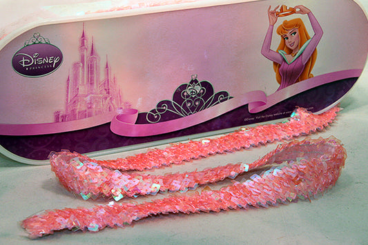 Disney stretch sequin braid, pink