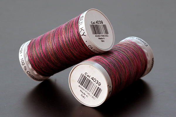 Gutermann Sulky Variegated Cotton Machine Embroidery Thread
