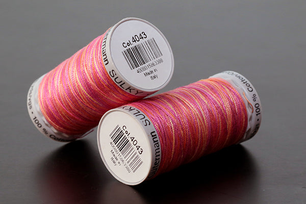 Gutermann Sulky Variegated Cotton Machine Embroidery Thread