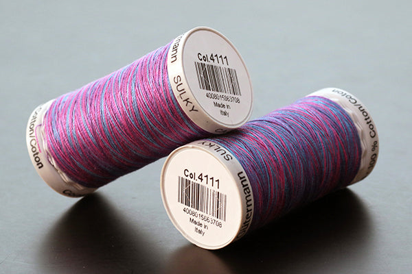 Gutermann Sulky Variegated Cotton Machine Embroidery Thread