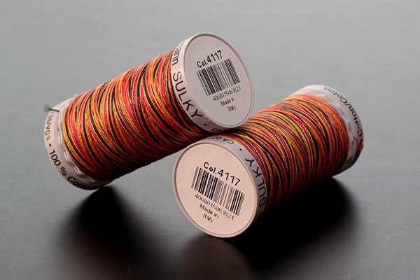 Gutermann Sulky Variegated Cotton Machine Embroidery Thread