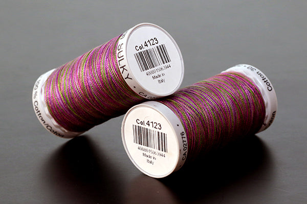Gutermann Sulky Variegated Cotton Machine Embroidery Thread