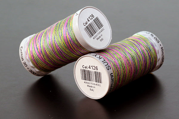 Gutermann Sulky Variegated Cotton Machine Embroidery Thread