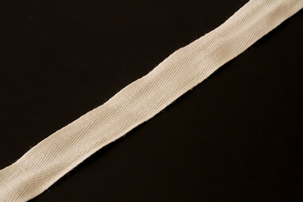 25mm (1 inch) herringbone cotton webbing tape, various colours