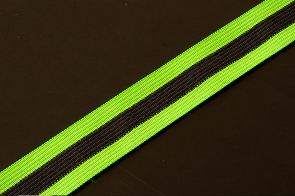25mm (1 inch) mesh tape, green & black