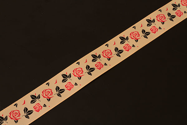 Vintage Rose Grosgrain 25mm (1 inch)